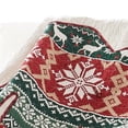 thumbnail image 2 of Benjara 50 x 60" Cotton Quilted Throw Blanket- Christmas Sweater Print- Red, 2 of 6