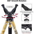 thumbnail image 2 of Trakiom Shooting Tripods for Rifles, 31.5-74" Hunting Tripod with 360° QD V Yoke Rest, Lightweight Aluminum Camo,Lever Lock, 2 of 5