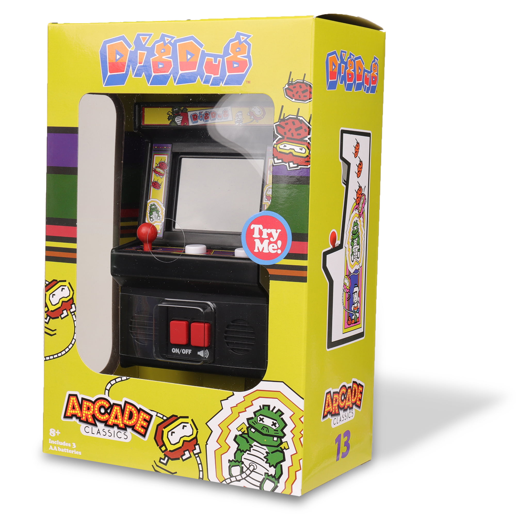 Arcade Classics Mini Defender Galaga Ms Pac-Man Dig Dug Spyhunter Video Game 