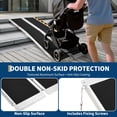 thumbnail image 3 of 5 Feet Portable Wheelchair Ramp, Non-Skid Aluminum Handicap Ramps with Handle, Folding Threshold Wheel Chair Ramp for Home Steps, Stairs, Entry, Threshold, Doorways, Scooter, 600LBS Capacity, 3 of 8