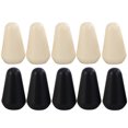 thumbnail image 1 of 10Pcs Caps for Electric Guitar Switch Plastic Lid for 5-Level Switch on Guitar (Black Beige), 1 of 7