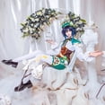 thumbnail image 4 of Anime Genshin Impacto Venti Mondstadt Wind God Juego Traje Encantador Uniforme Cosplay Disfraz De Halloween Fiesta De Las Mujeres Peluca, 4 of 4