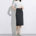 thumbnail image 4 of Drses‌‌ ‌‌‌‌‌‌‌‌‌‌‌‌‌‌‌‌‌‌‌‌‌‌‌‌‌‌‌‌‌Women's Elegant Below Knee Pencil Skirt - Slim Fit Stretch Work Skirt Midi Skirt for Business Casual, 4 of 4