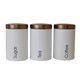 thumbnail image 1 of 3pcs Té Azúcar Café Botes de almacenamiento Encimera Ahorro de espacio A-Blanco 3 piezas, 1 of 9