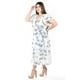 thumbnail image 3 of Vestido de lino Roman Fashion Azul flor Talla 40, 3 of 6