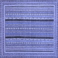 thumbnail image 1 of Ahgly Company Indoor Square Abstract Blue Contemporary Area Rugs, 8' Square, 1 of 4