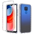 thumbnail image 3 of For Motorola Moto G Play Phone Case (2021), Mantto Full body Clear Cover PC + TPU Shockproof Anti-Scratch Gradient Bumper Rugged Two-layer Protection Cover for Motorola Moto G Play 2021 - Clear, 3 of 8