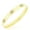 Yellow, variant on Stainless Steel White Blue CZ Evil Eye Protection Medical ID Bracelet, 7.5"