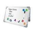 thumbnail image 2 of Dual-Sided Desktop Dry Erase Board, 18 x 12, White Surface with Aluminum Frame | Bundle of 5 Each Whiteboards, 2 of 5