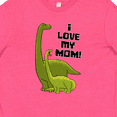 thumbnail image 4 of Inktastic I Love My Mom with Baby and Mommy Brontosaurus Youth T-Shirt, 4 of 5