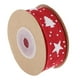 thumbnail image 3 of Cinta navideña, cintas para árboles, cinta de poliéster para manualidades rojo, 3 of 9
