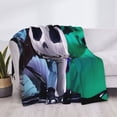 thumbnail image 3 of Goofa The Nightmare Before Christmas Pattern Fleece Throw Blanket for Couch, Soft Checkered Flannel Blanket for Sofa, Warm Cozy Decorative Blanket Fall Decor Gift-40"x30", 3 of 6