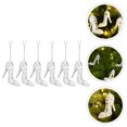 thumbnail image 3 of Shisuyan High-Heeled Shoes Shape Plastic Pendants White 6Pcs 2.8x2.8x0.8In, 3 of 8