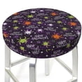 thumbnail image 3 of Honeii Halloween Bar Stool Covers – Perfect Fit for 12" to 14" Round Stools, Crease-Resistant, Stretchy, Washable & Dustproof Seat Slipcovers-14 inch, 3 of 7