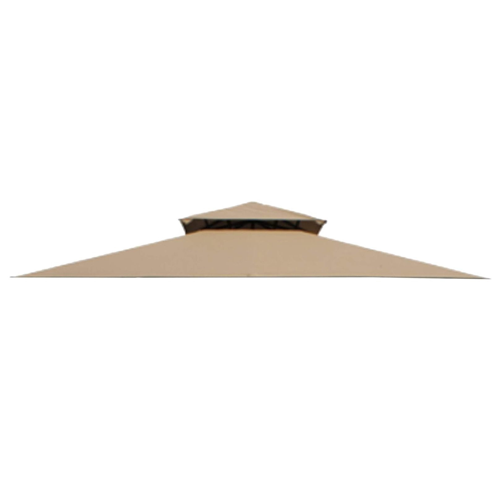 Replacement Canopy Top Cover for The Aldi Gardenline Belavi Shoprite Grill Gazebo - Standard 350 (Will not fit Any Other Model) - Top Tier 34" x 21", Bottom Tier 96" x 60" Beige