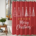thumbnail image 3 of Shower Curtains for Bathroom-36"x72",Merry Christmas Words Waterproof Bath Curtain Grommet Shower Curtain Set with Hooks,, 3 of 9