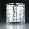 thumbnail image 1 of 4.5 x 5 in. Glass Candle Holder, Silver, 1 of 1