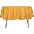 thumbnail image 1 of LAICAIW Round Tablecloth-70 Inch-Water Resistant Spill Proof Washable Polyester Table Cloth Decorative Fabric Table Cover for Dining Table, Buffet Parties and Camping, Gold, 1 of 7