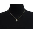 thumbnail image 5 of SuperJeweler 2 Carat Round Brilliant Moissanite Necklace in 14 Karat Yellow Gold, 5 of 5