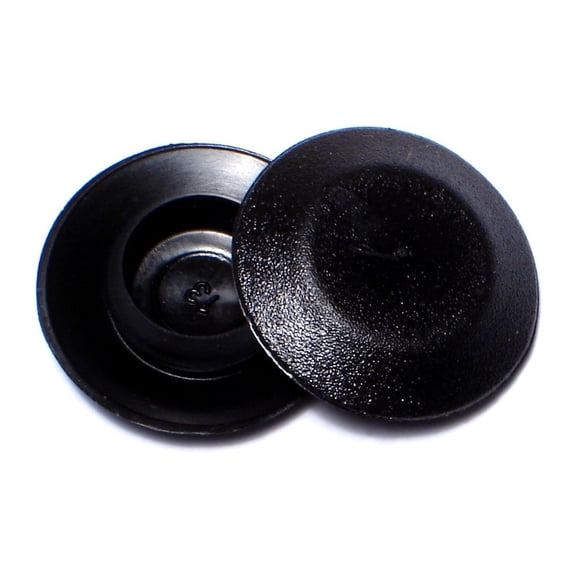 1/2" Black Plastic Flush Head Sheet Metal Plugs HPBP-043 (12 pcs.)