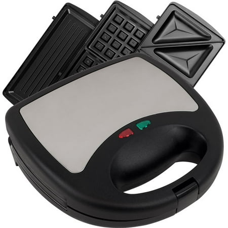 Chef Buddy 3-in-1 Sandwich Panini and Waffle Press