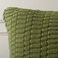 thumbnail image 4 of SAFAVIEH Mari 18" x 18" Modern Moss Green Solid Cotton Decorative Pillow, 4 of 6