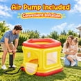thumbnail image 6 of Wisairt 3-in-1 Inflatable Bounce House for Toddlers 1-3,Blow up Bouncy House with Air Pump,Yellow, 6 of 13