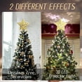 thumbnail image 6 of Cowin Christmas Tree Topper Projector, LED Star Tree Topper Light, Xmas Decorations, 6 of 7