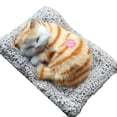 thumbnail image 1 of 11 Models Small Plush Toy Simulation Cat Doll Sleeping Cat Car Decoration Children Gift Photography Props Christmas Decoration, 1 of 7