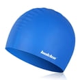 thumbnail image 1 of Gorro de natación Gorro de natación de pelo largo de silicona para mujeres, hombres, adultos, niños, TOMSHOO Gorro de natación, 1 of 7
