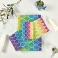 thumbnail image 6 of SKYSONIC 3 Pack Towel Beautiful Mermaid Sparkle Rainbow Fish Scales Cotton Bath Towel Set (1 Bath Towel, 1 Hand Towel, 1 Washcloth) for Bathroom, Super Soft and Quick Dry Towels, 6 of 7