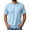 Light Blue, variant on Aofany Plus Size T-Shirts for Men Sale Classic Men Short Sleeve T-shirt Casual Pullover Round Neck Summer Tops