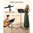 thumbnail image 4 of Soporte de música K KASONIC 2 en 1 plegable con clip para partituras, 4 of 7
