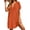 Orange Red, variant on Women'S Swimsuit Cover Up Shirt V Neck Short Sleeve Bathing Suit Coverups Summer Beach Cover Ups Black L