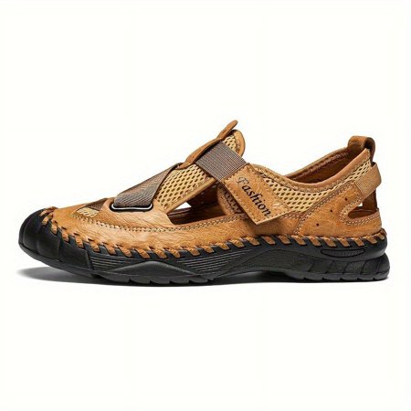 

Fashionable Arabic Geometric Pattern Sandals For Men Toe Post Outdoor Sandals With PU Leather Uppers