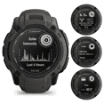 thumbnail image 4 of Garmin Instinct 2X Solar Rugged GPS Smartwatch, Graphite with Power Glass Lens, LED Flashlight, 4 of 6