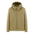 thumbnail image 2 of Kalauyu Men's Ultra Soft Sherpa Lined Hoodie - Full Zip Fleece Lining Heavy Duty Sweatshirts, 2 of 5