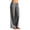 Grey, variant on Women's Linen Wide Leg Pants – Drawstring Elastic Waist Casual Trousers with Pockets, Lightweight Cotton Blend for Summer Beach & Lounging(Black,L)