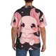thumbnail image 3 of Fotbe Chibi Axolotl Sakura Fantasy Camisa Estampada de Manga Corta para Hombre, Casual de Verano, Estilo Playero, Sin Arrugas-Small, 3 of 5