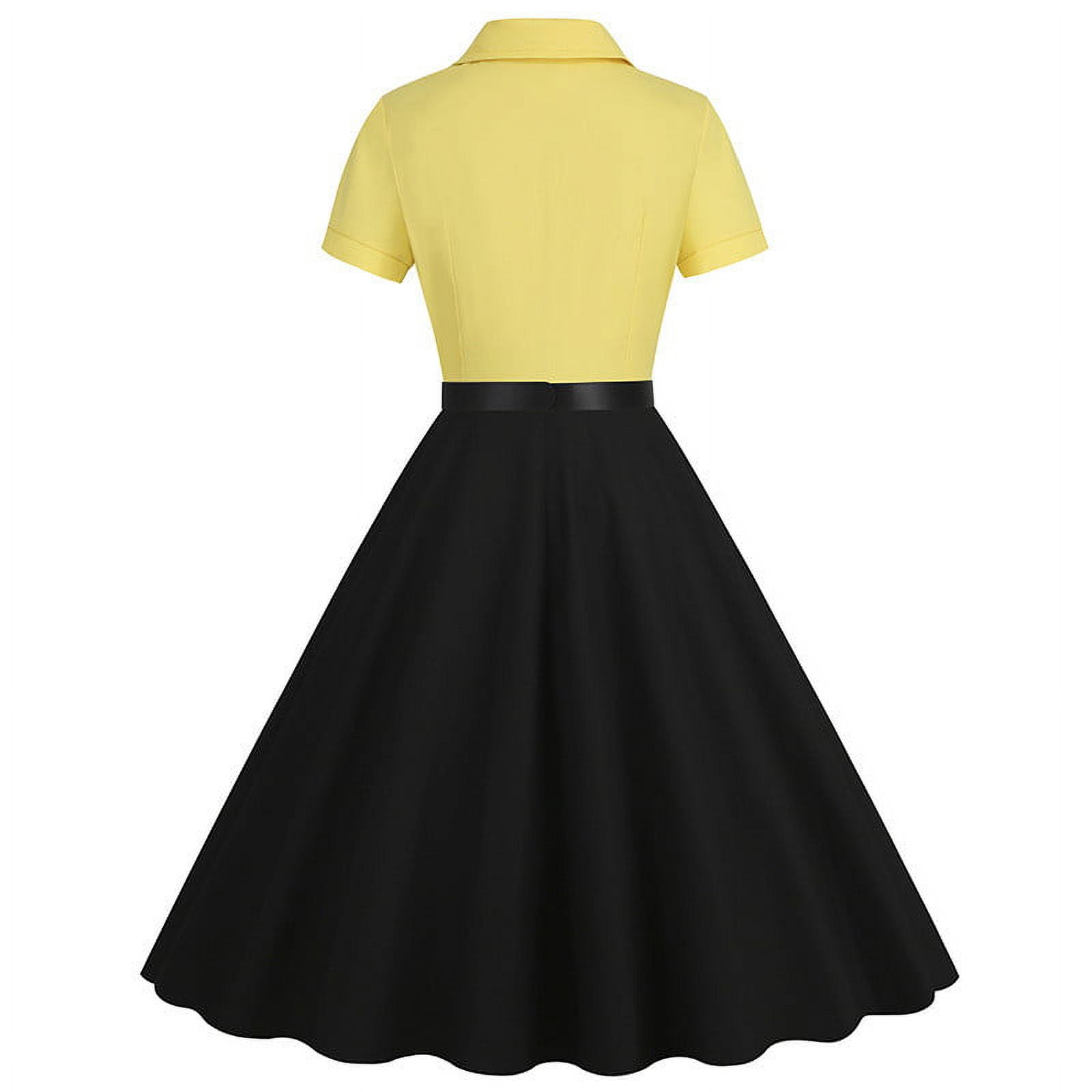 Babysbule Women's Dress 2024 Summer Fashion Womens Vintage Dress