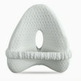 thumbnail image 4 of Morning Mist Simple Gray, Dreamy Blue Pink Cute Side Sleeping Pad with Tie Strap Knee Leg Pillow, 4 of 11