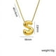 thumbnail image 1 of Collar con Letra | Colgante con Letra Inicial para Mujer | Joyería Personalizada para Mamá | Aleación Galvanizada Ligera de 12 G | Regalo Personalizable para Ella | Ideal para El Día a Día, Ocasiones, 1 of 2