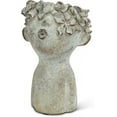 thumbnail image 2 of Abbott Collection 27-BACI-188-SM Sm Kissing Face Planter-7.5" H, Grey, 2 of 4