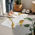 thumbnail image 4 of White Gold Marble Pattern Door Rugs,Washable Non Slip Door Mats Indoor,Decorative Door Mats,Entry Mat Indoor for Entrance,Bedroom,Kitchen,Bathroom,16"x24", 4 of 6