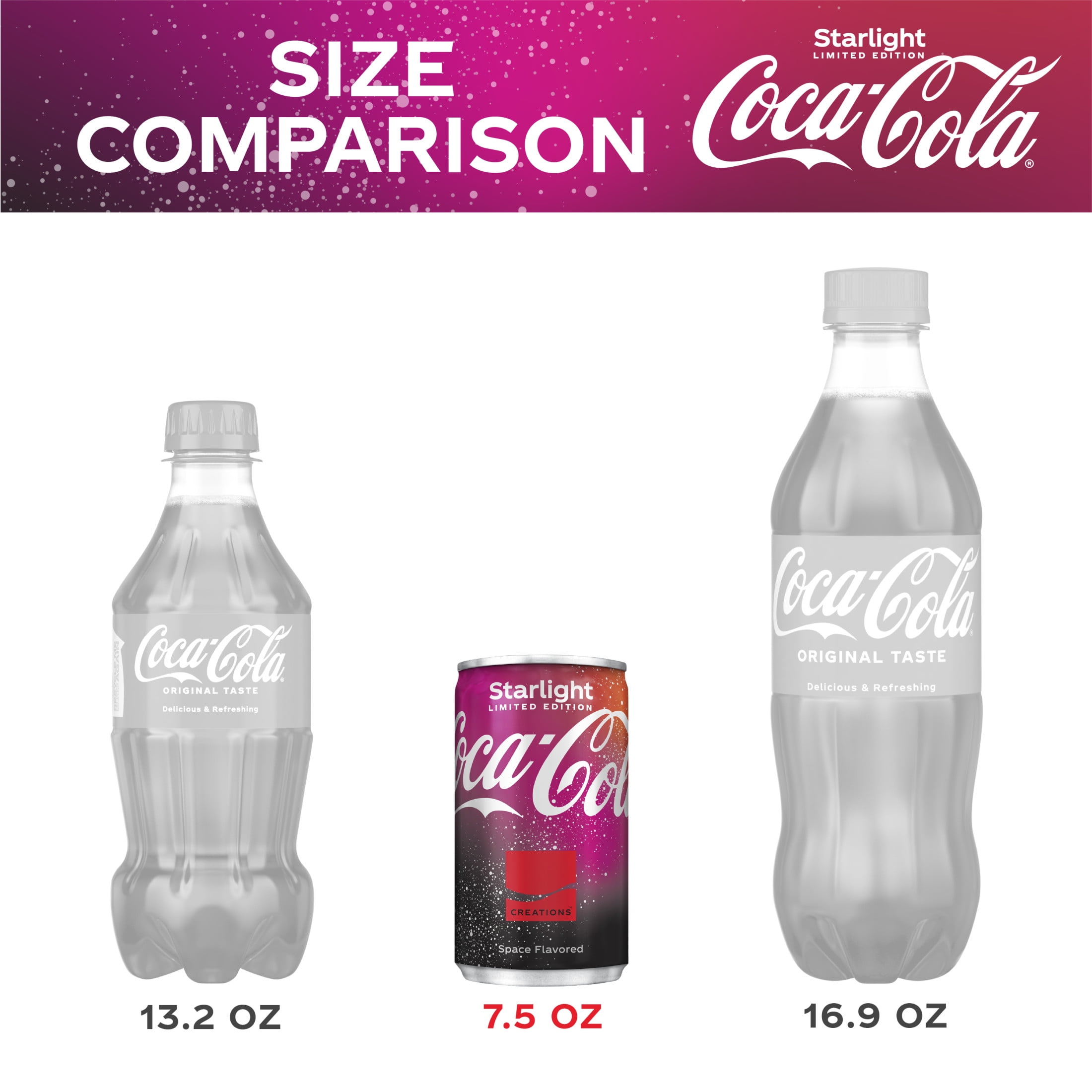 Coca-Cola Starlight Fridge Pack Cans, 7.5 fl oz, 10 Pack