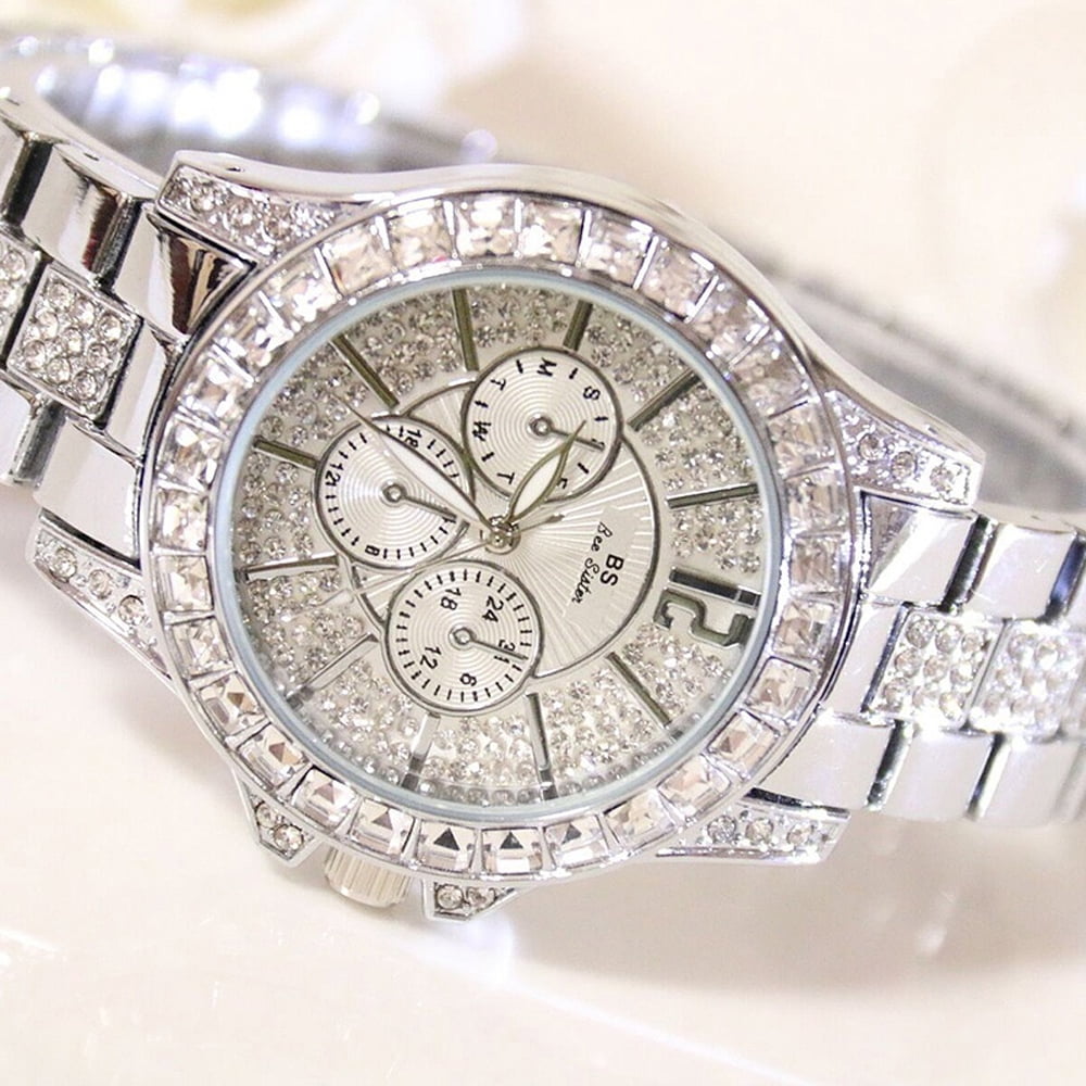 Stylish Women Quartz Watches Rhinestone Diamond Casual Wristwatch for Ladies Lady Watches Elegance Wristwatches