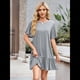 thumbnail image 3 of Vestido de Cuello Redondo y Corta Gris XL, 3 of 7
