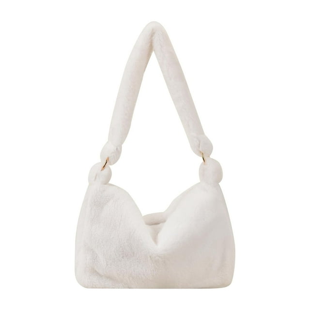 Bolso Axila Mujer Impresión Hombro Felpa Casual Gran Capacidad S