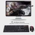 thumbnail image 5 of Ratón De Teclado Inalámbrico 800/1000/1200/1600Dpi 2.4Ghz Teclado De Mouse Inalámbrico Para Juegos Con Tecla Suspendida - Negro Monstrate EL007383-00, 5 of 5