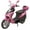 Pink, variant on HHH Upgraded 49cc/ 50cc Scooter Gas Fully Automatic Street Scooter Moped Pony 50 with Matching Trunk - Sporty Black color